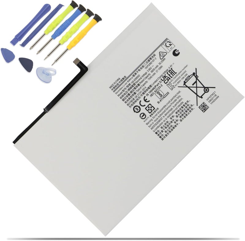 MULS 7040mAh HQ-6300SD HQ-6300SA Tablet Battery for Samsung Galaxy Tab A8 10.5 inch 2021 2022 SM-X200 SM-X200N SM-X205 SM-X205N SM-X205NZAAEUE SM-X200NZAAEUA - Image 1